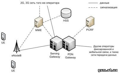 Структура мережі LTE